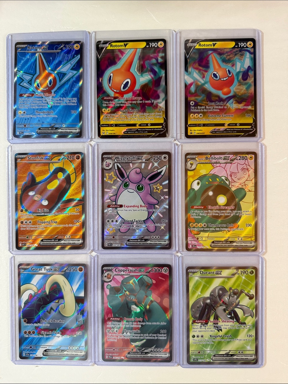 Pokemon Holo Card Lot — Blue, Orange, Pink, Green, Gold, Silver
